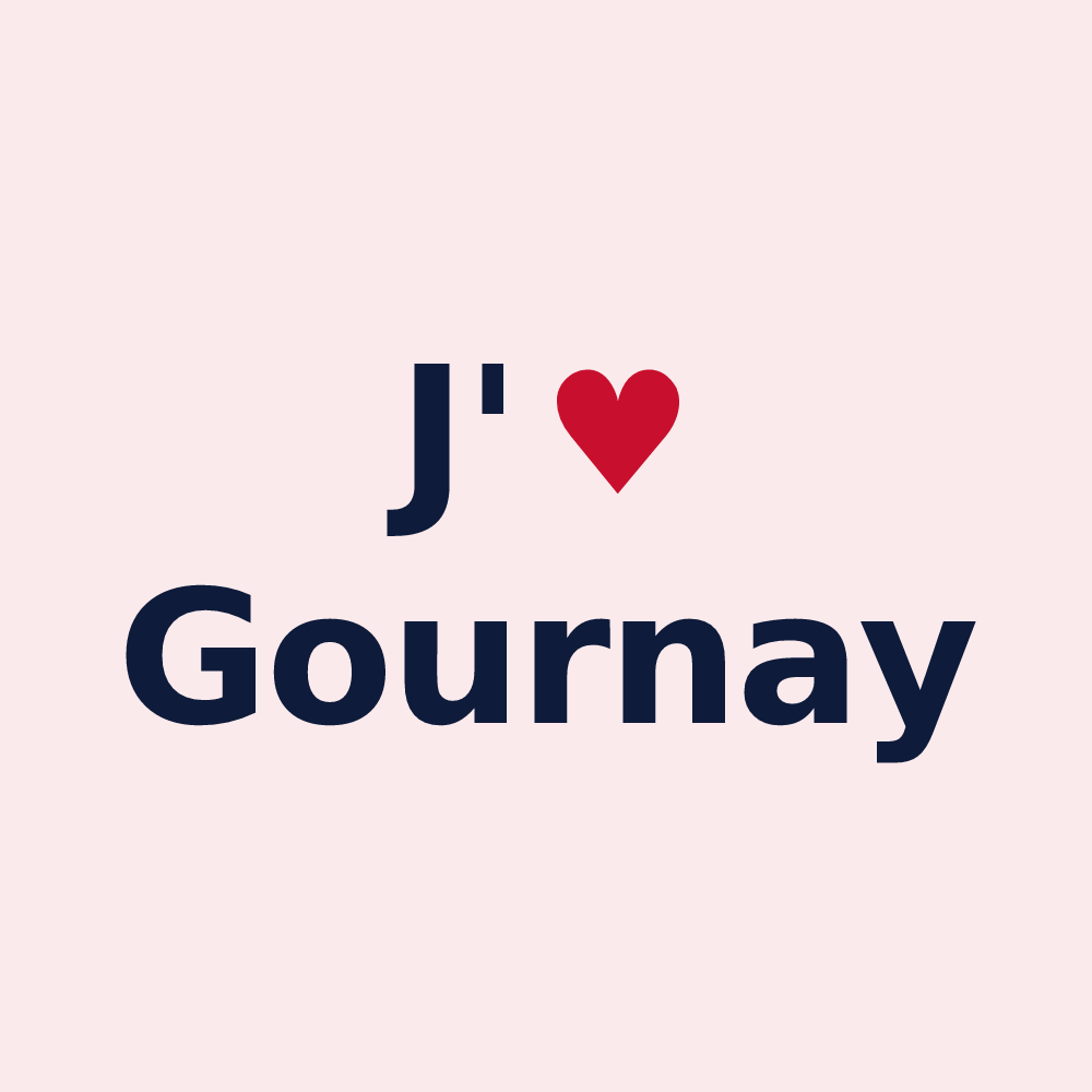 Magnet personnalisé Gournay — design J'aime Gournay