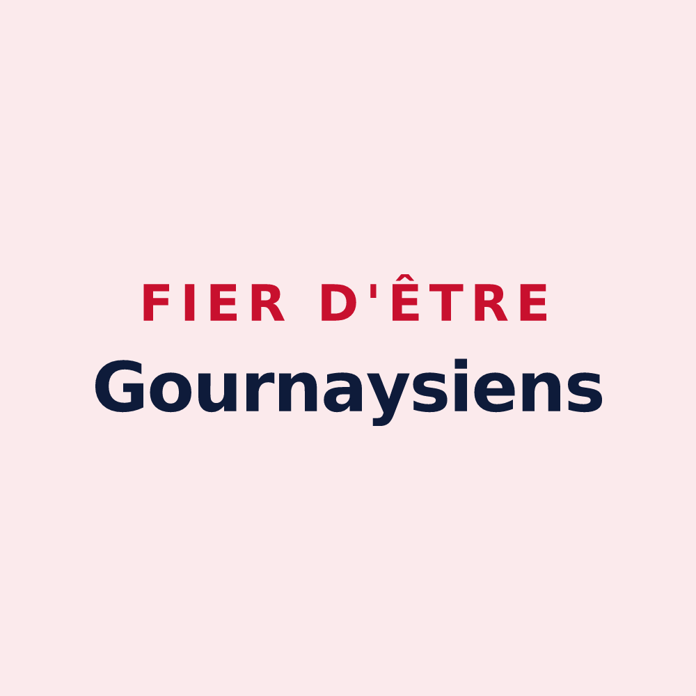 Magnet « Fier d'être Gournaysiens » — design pour Gournay