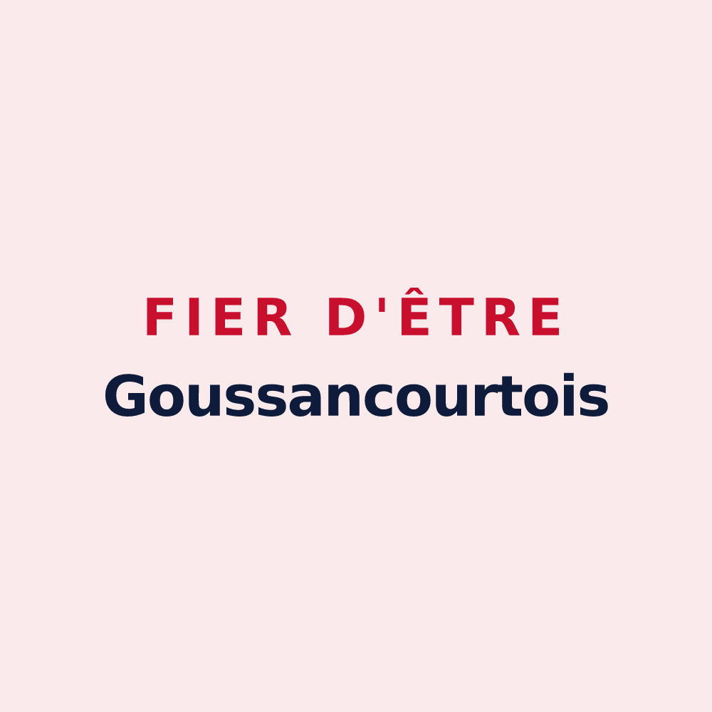 Magnet « Fier d'être Goussancourtois » — design pour Goussancourt