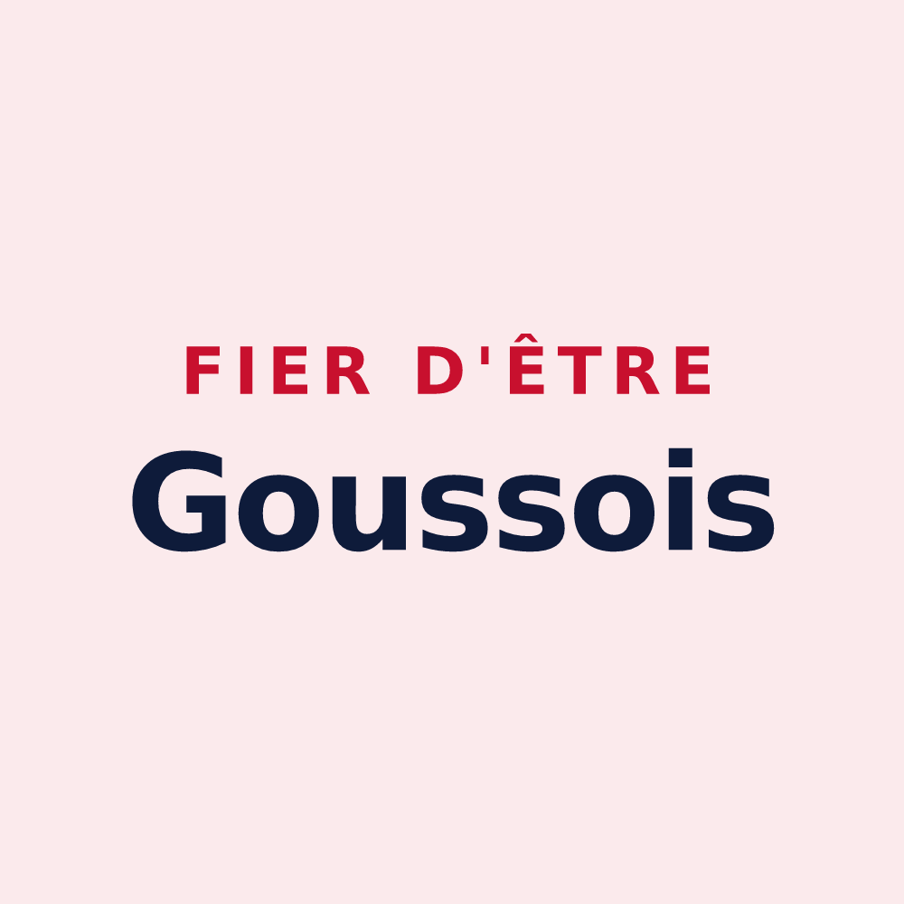 Magnet « Fier d'être Goussois » — design pour Gousse