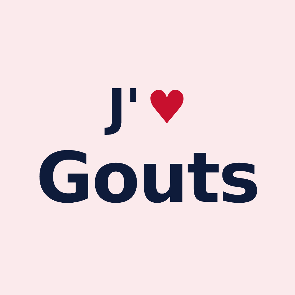 Magnet personnalisé Gouts — design J'aime Gouts