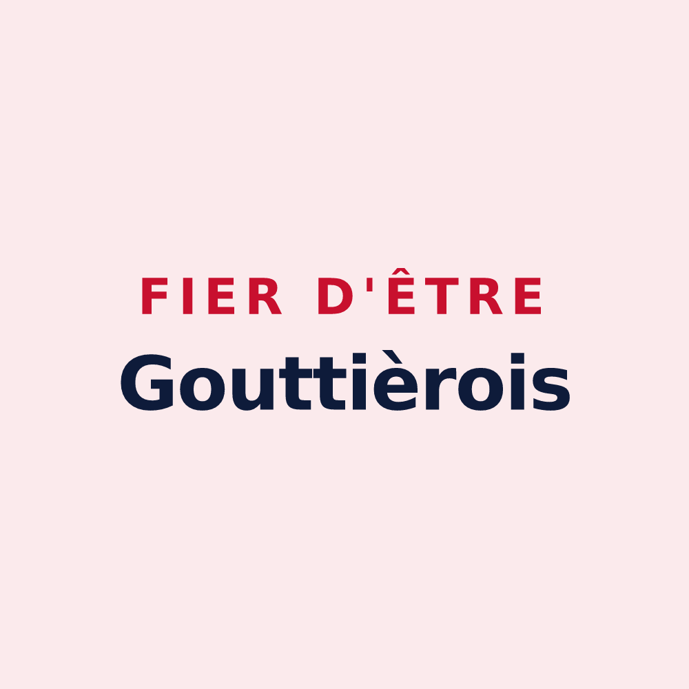 Magnet « Fier d'être Gouttièrois » — design pour Gouttières