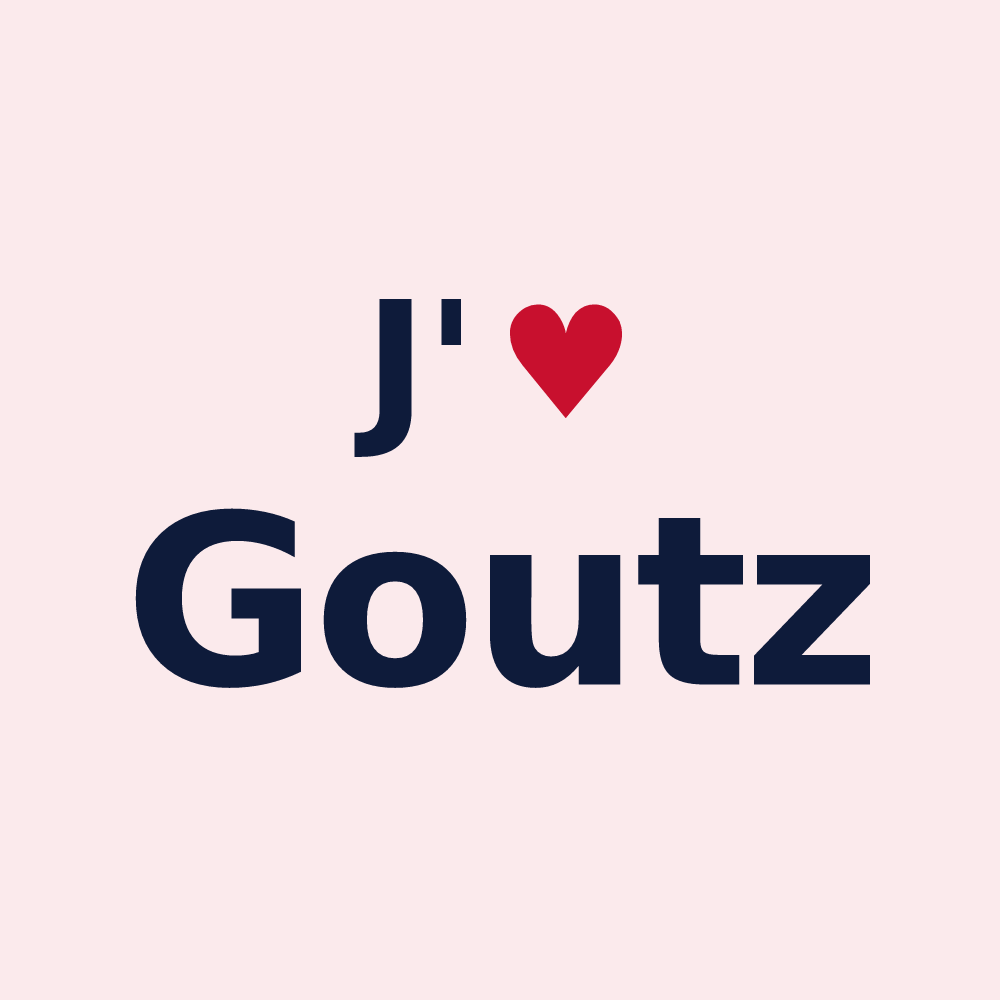 Magnet personnalisé Goutz — design J'aime Goutz