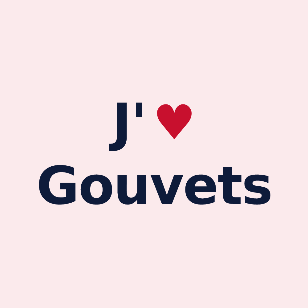 Magnet personnalisé Gouvets — design J'aime Gouvets