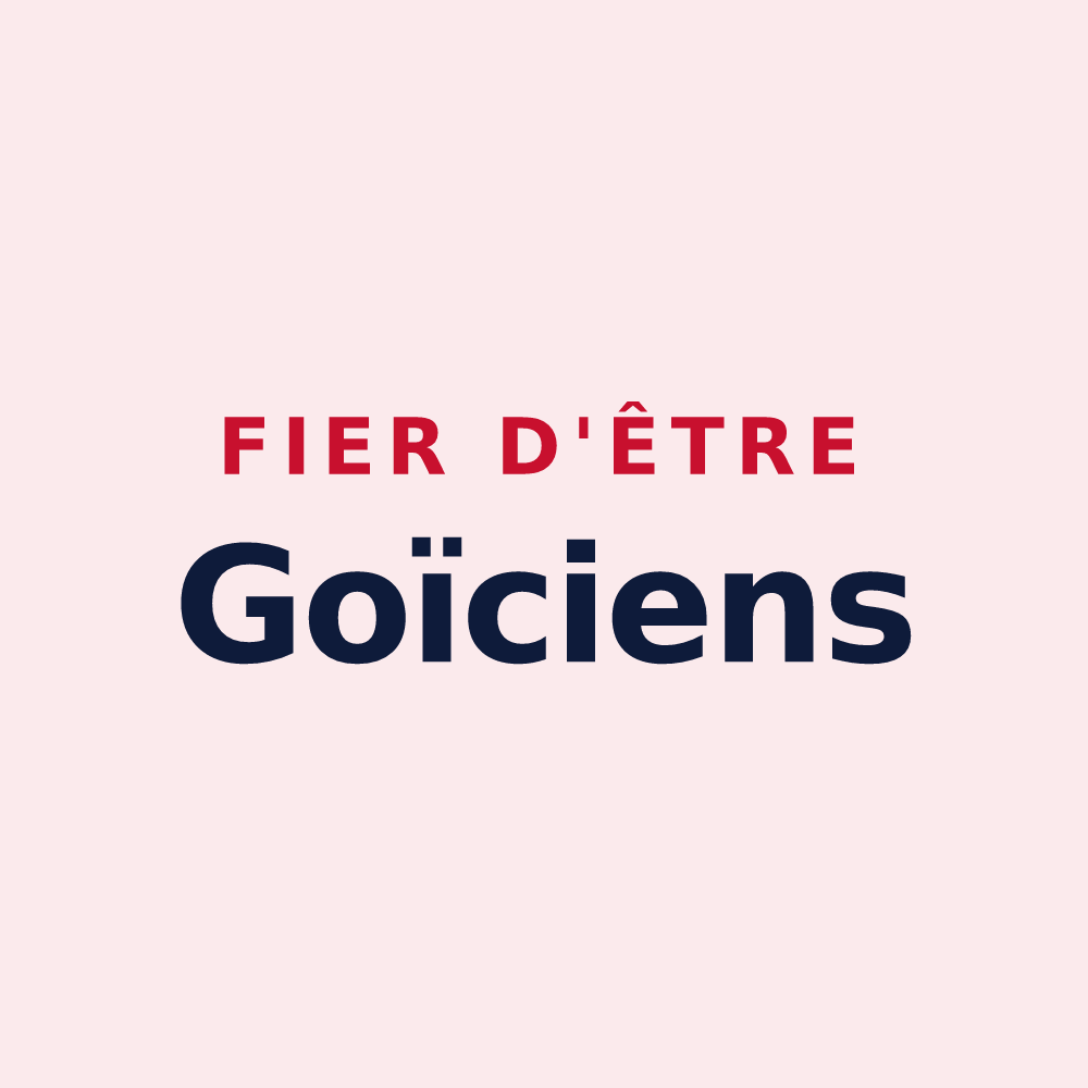 Magnet « Fier d'être Goïciens » — design pour Gouy