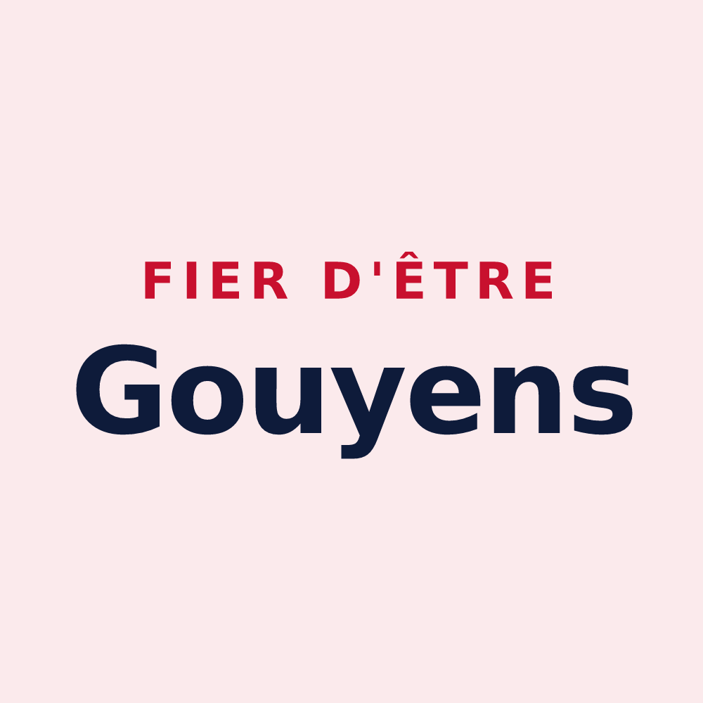 Magnet « Fier d'être Gouyens » — design pour Gouy-les-Groseillers