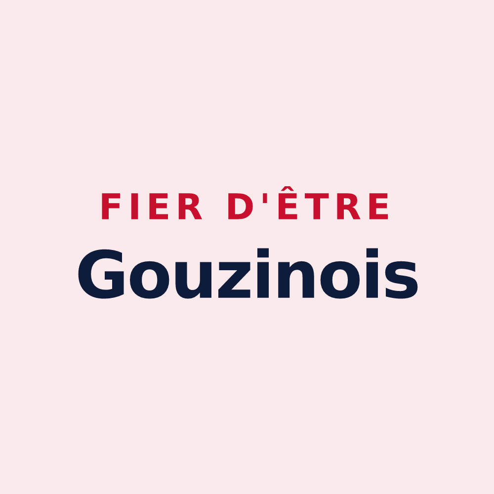 Magnet « Fier d'être Gouzinois » — design pour Gouzens