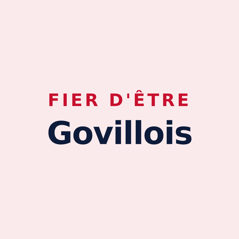 Magnet « Fier d'être Govillois » — design pour Goviller