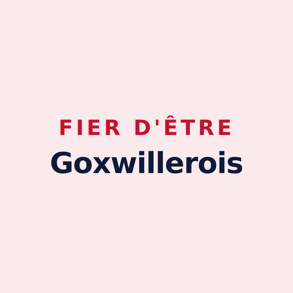 Magnet « Fier d'être Goxwillerois » — design pour Goxwiller