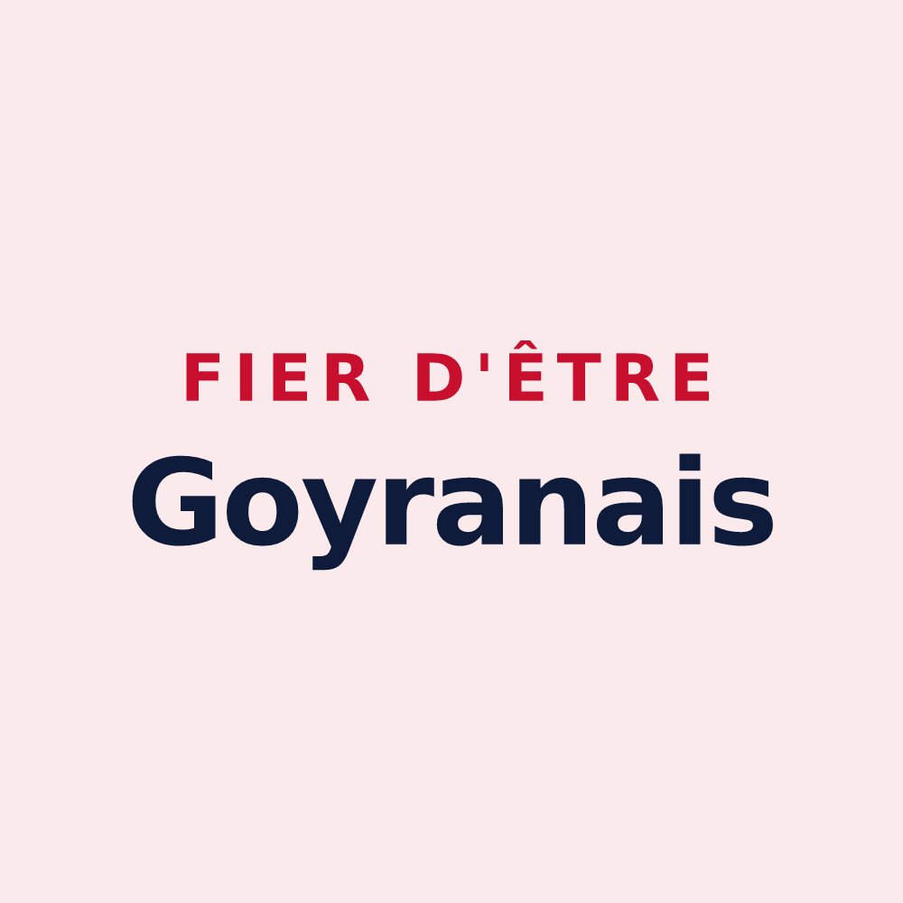 Magnet « Fier d'être Goyranais » — design pour Goyrans