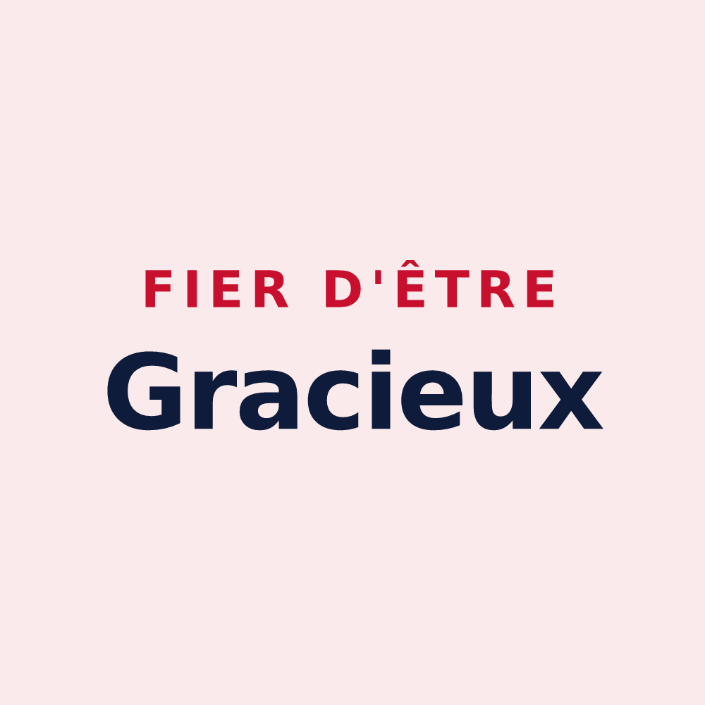 Magnet « Fier d'être Gracieux » — design pour Grâces