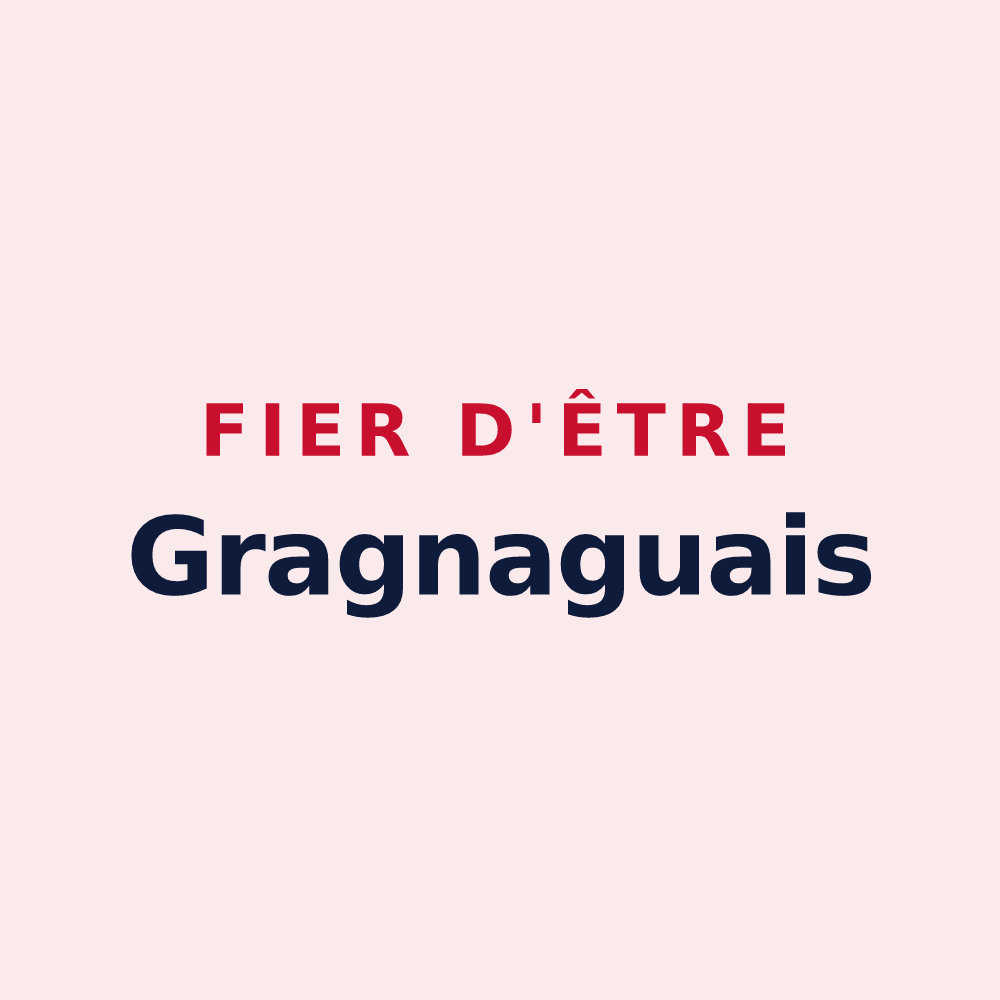 Magnet « Fier d'être Gragnaguais » — design pour Gragnague