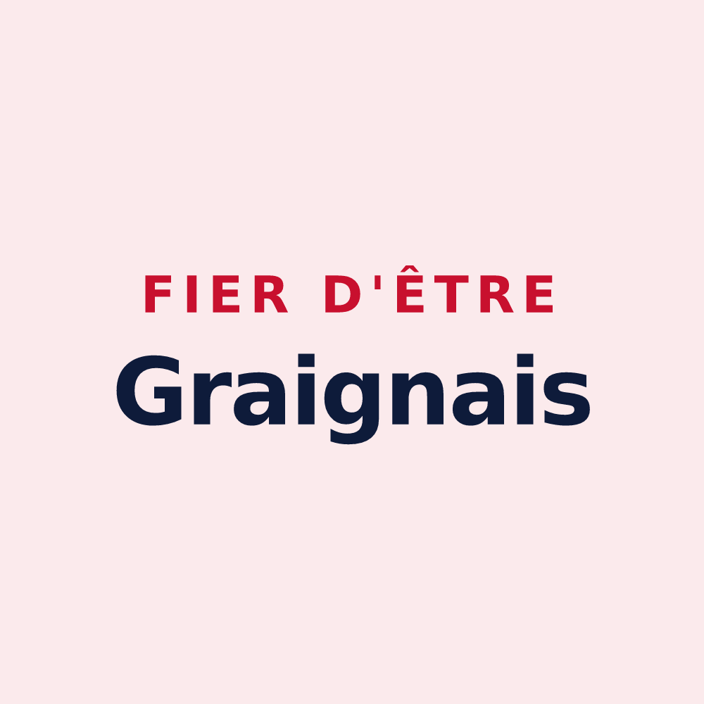 Magnet « Fier d'être Graignais » — design pour Graignes-Mesnil-Angot