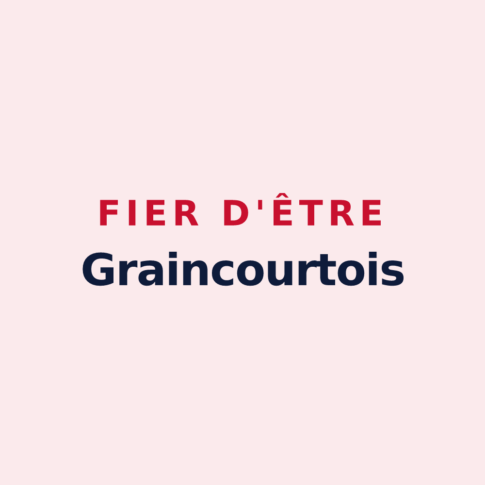 Magnet « Fier d'être Graincourtois » — design pour Graincourt-lès-Havrincourt