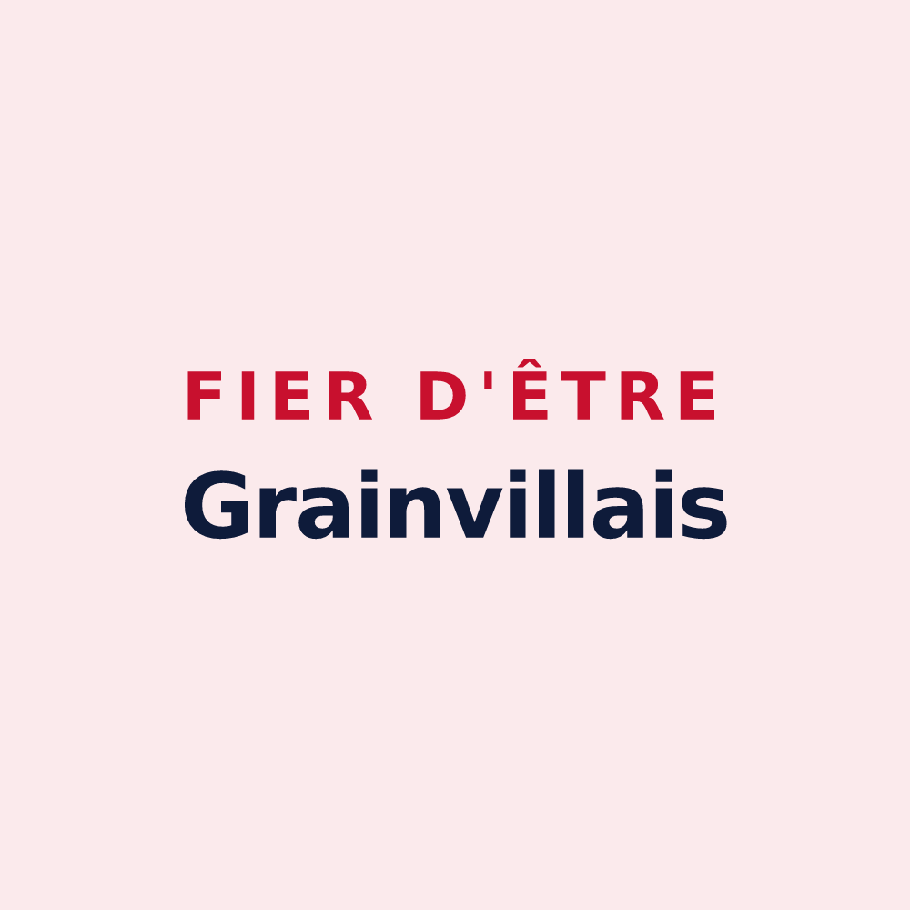 Magnet « Fier d'être Grainvillais » — design pour Grainville-sur-Odon
