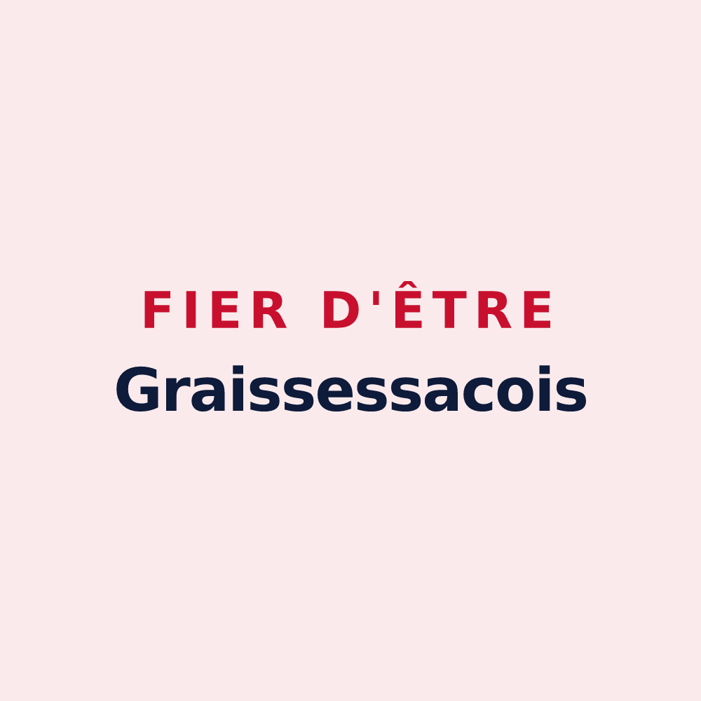 Magnet « Fier d'être Graissessacois » — design pour Graissessac