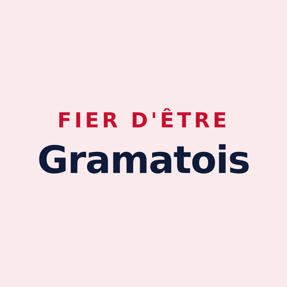 Magnet « Fier d'être Gramatois » — design pour Gramat