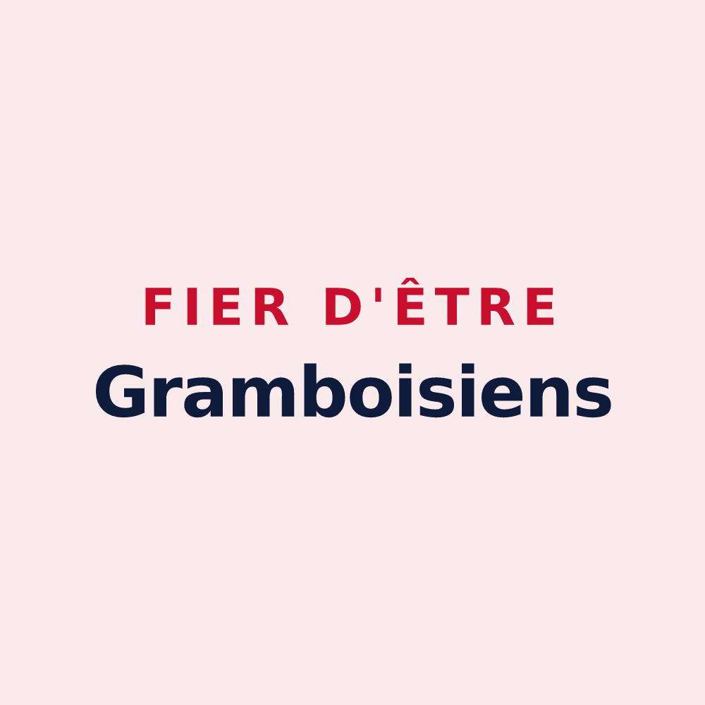 Magnet « Fier d'être Gramboisiens » — design pour Grambois