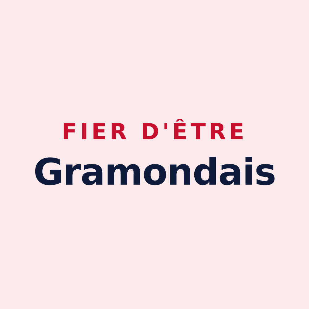 Magnet « Fier d'être Gramondais » — design pour Gramond