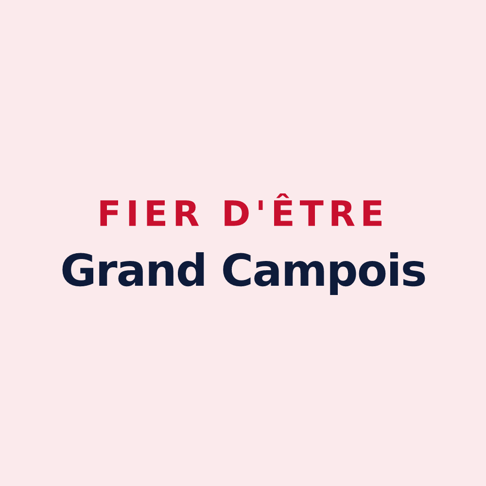 Magnet « Fier d'être Grand Campois » — design pour Grand-Camp