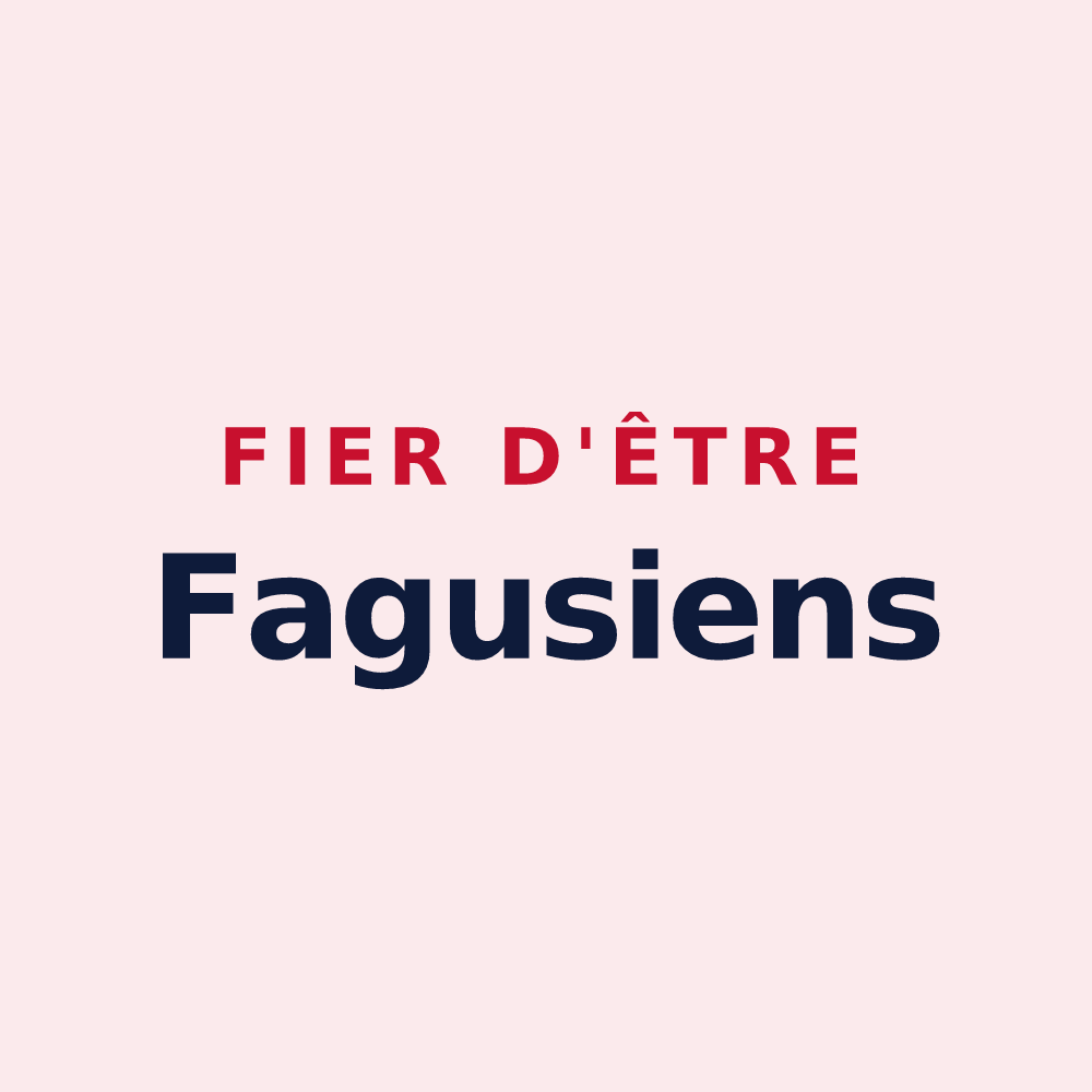 Magnet « Fier d'être Fagusiens » — design pour Grand-Fayt