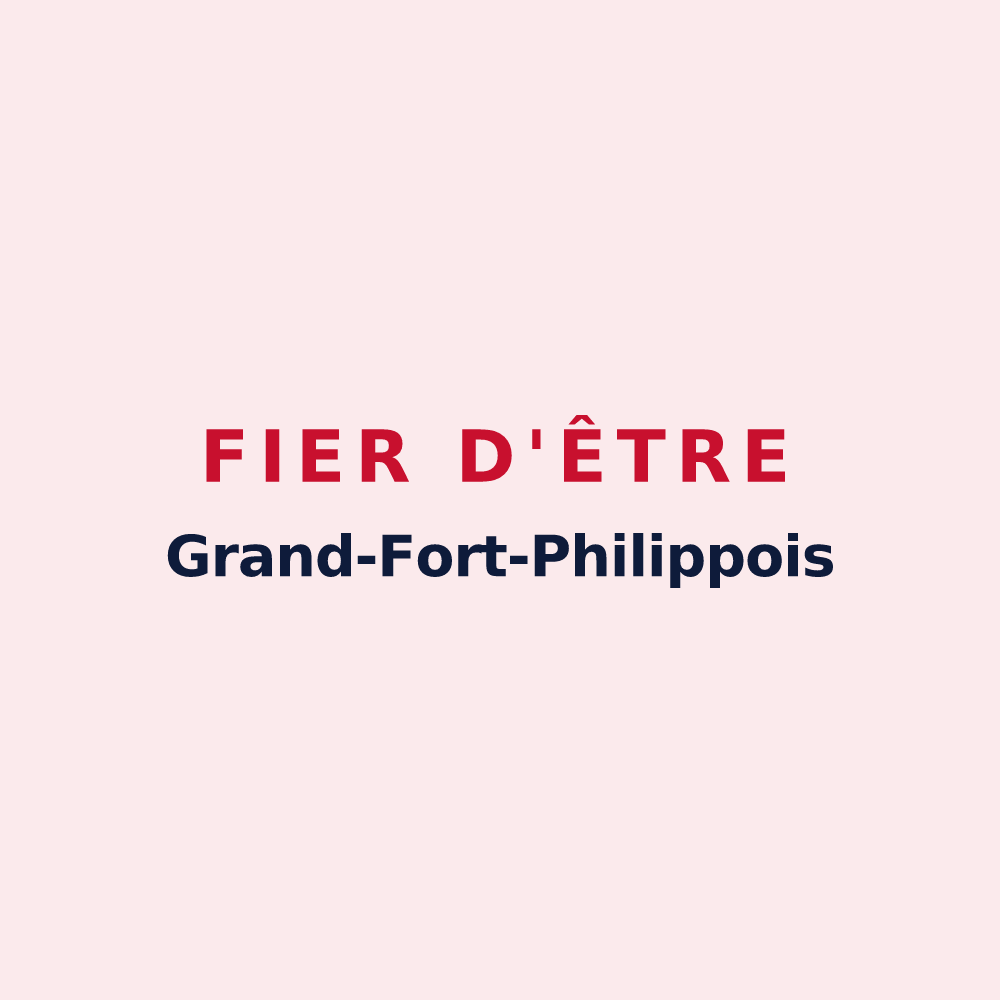 Magnet « Fier d'être Grand-Fort-Philippois » — design pour Grand-Fort-Philippe