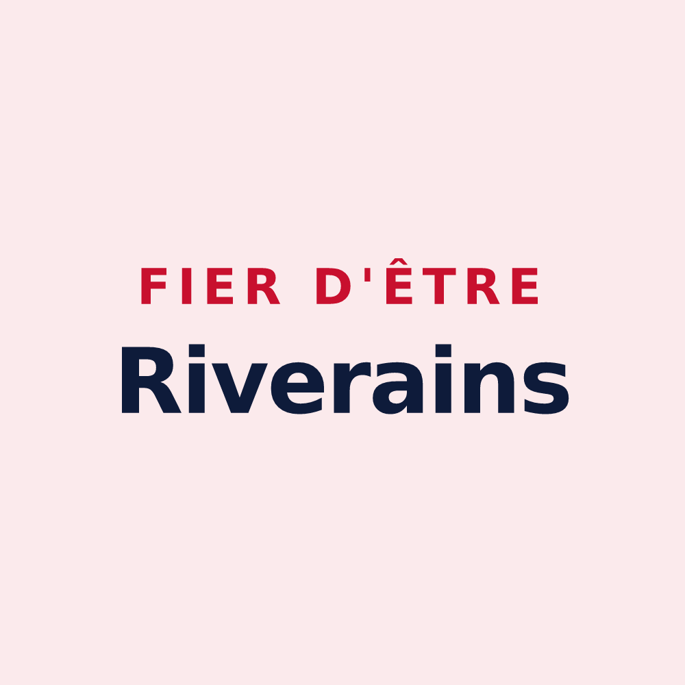Magnet « Fier d'être Riverains » — design pour Grand'Rivière