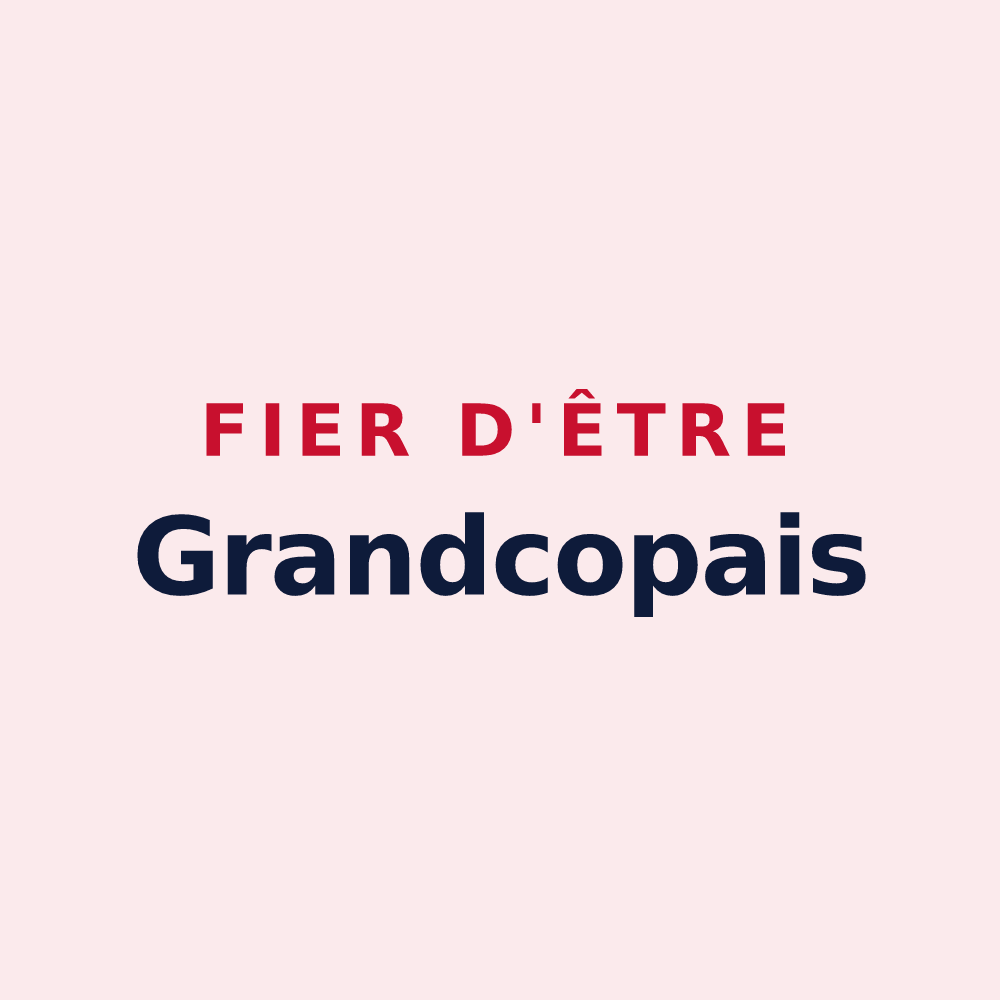 Magnet « Fier d'être Grandcopais » — design pour Grandcamp-Maisy