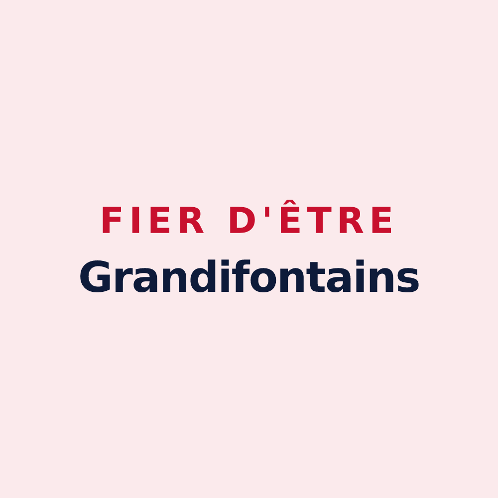Magnet « Fier d'être Grandifontains » — design pour Grandfontaine