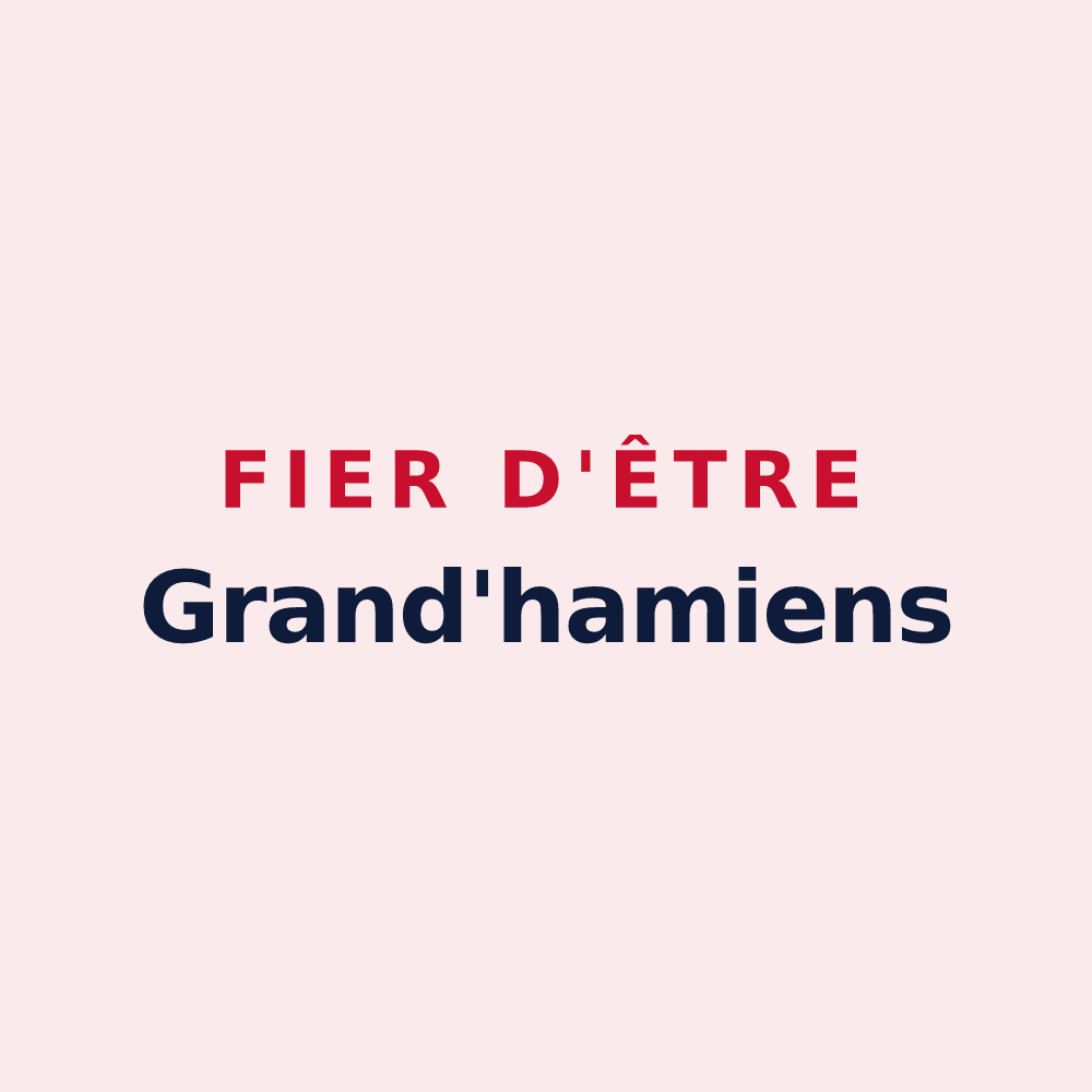 Magnet « Fier d'être Grand'hamiens » — design pour Grandham