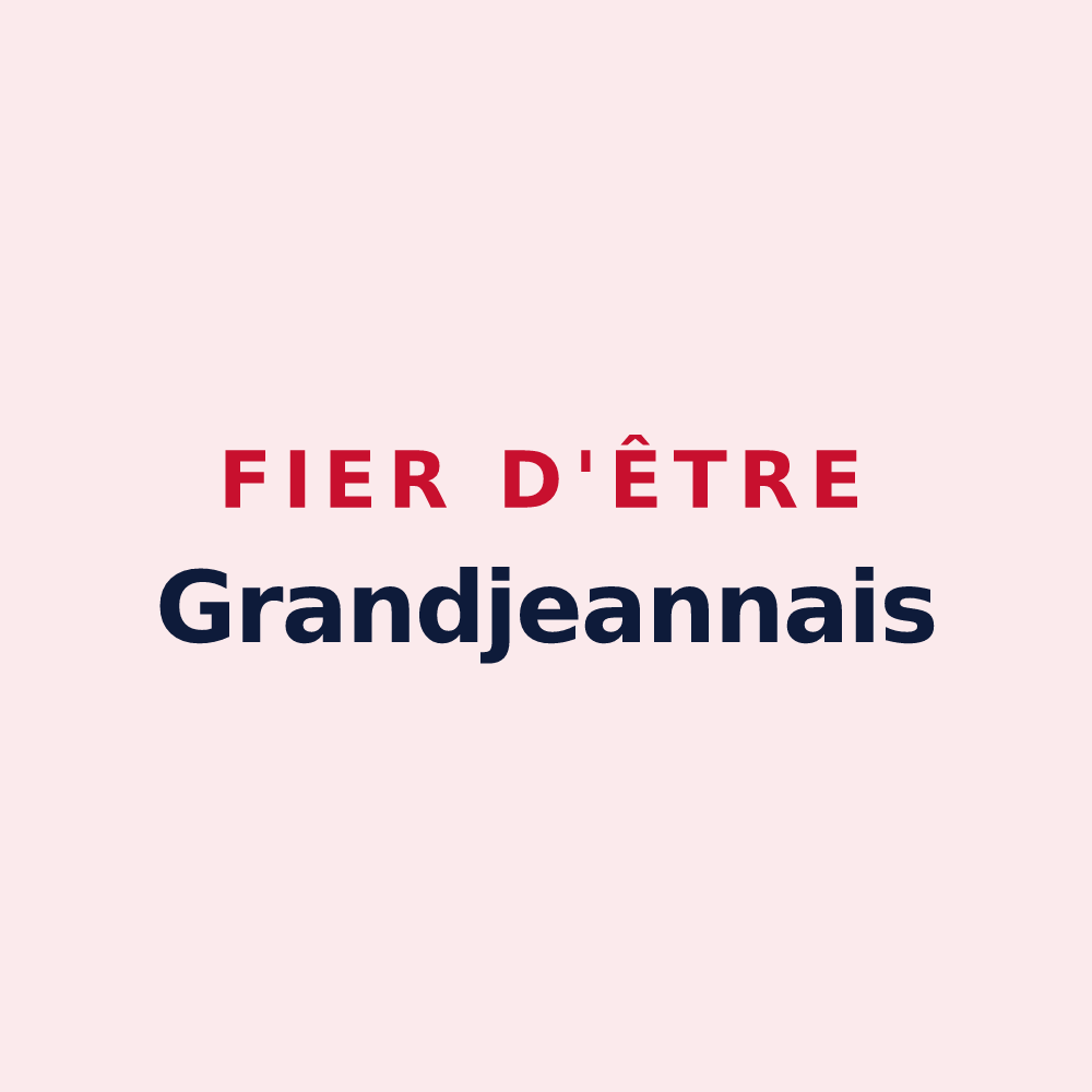 Magnet « Fier d'être Grandjeannais » — design pour Grandjean