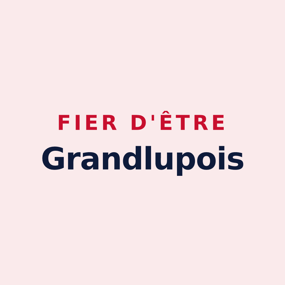 Magnet « Fier d'être Grandlupois » — design pour Grandlup-et-Fay