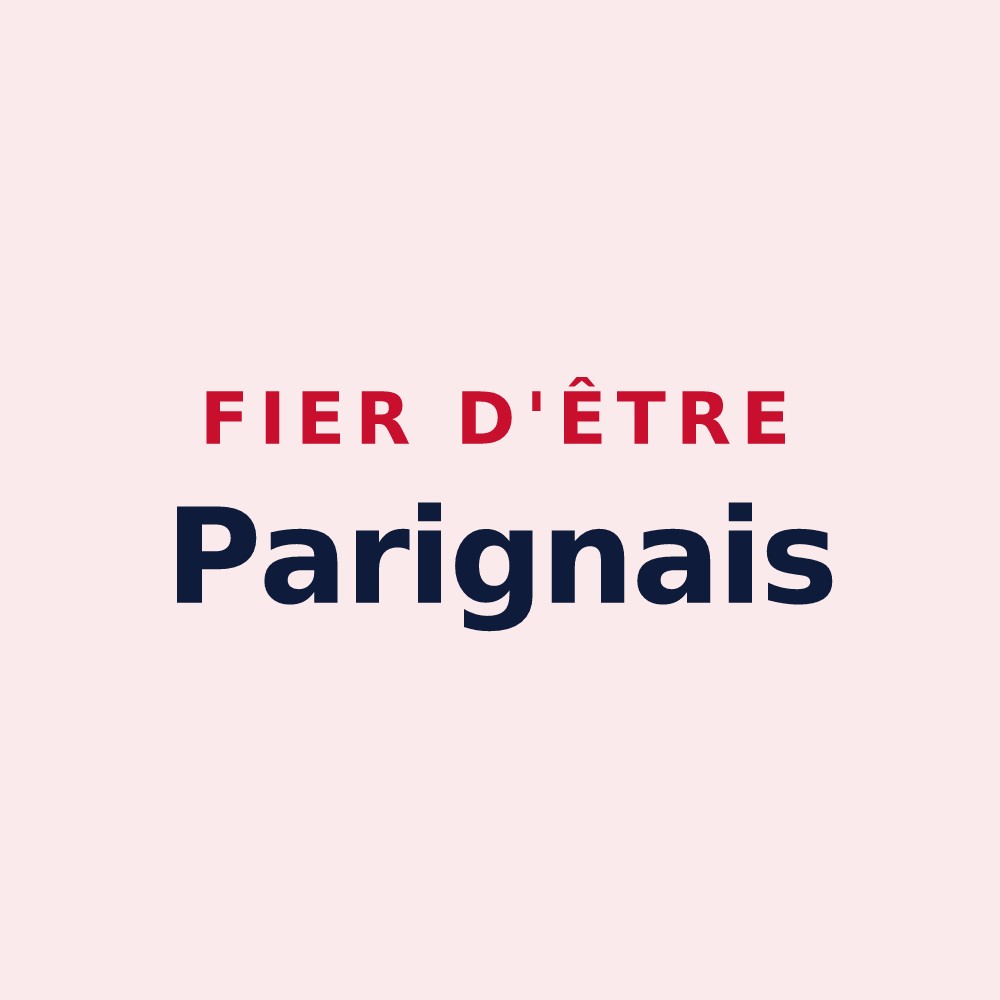 Magnet « Fier d'être Parignais » — design pour Grandparigny