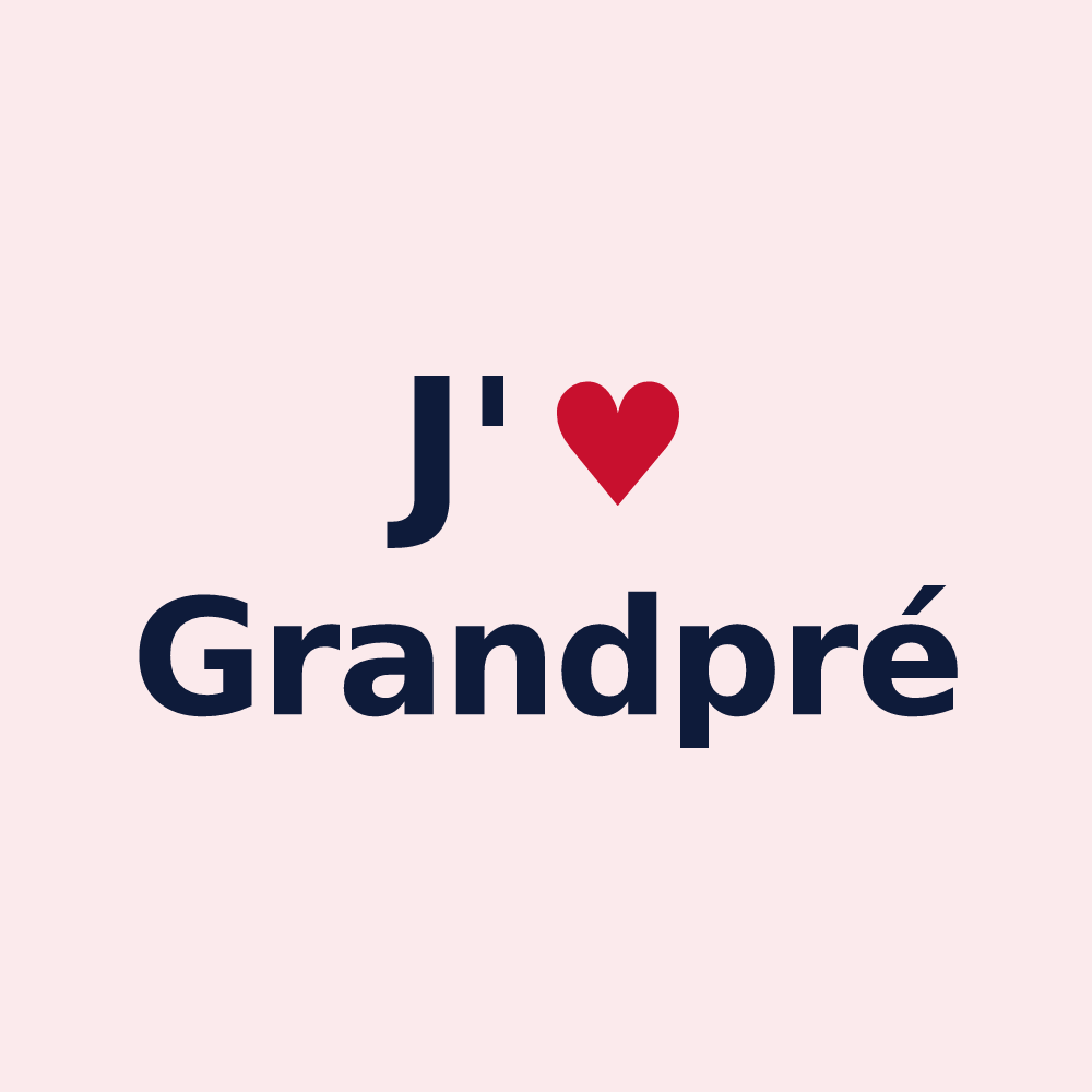 Magnet personnalisé Grandpré — design J'aime Grandpré