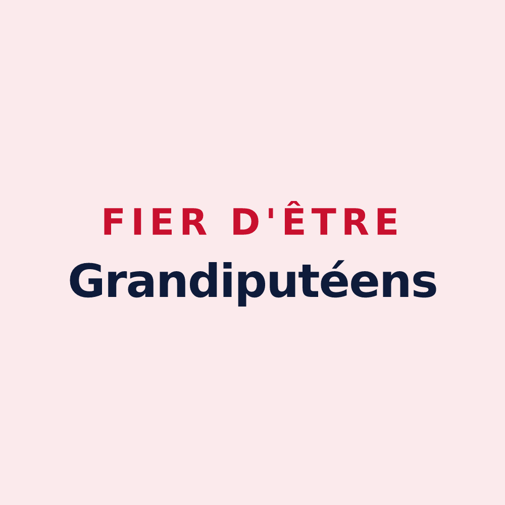 Magnet « Fier d'être Grandiputéens » — design pour Grandpuits-Bailly-Carrois