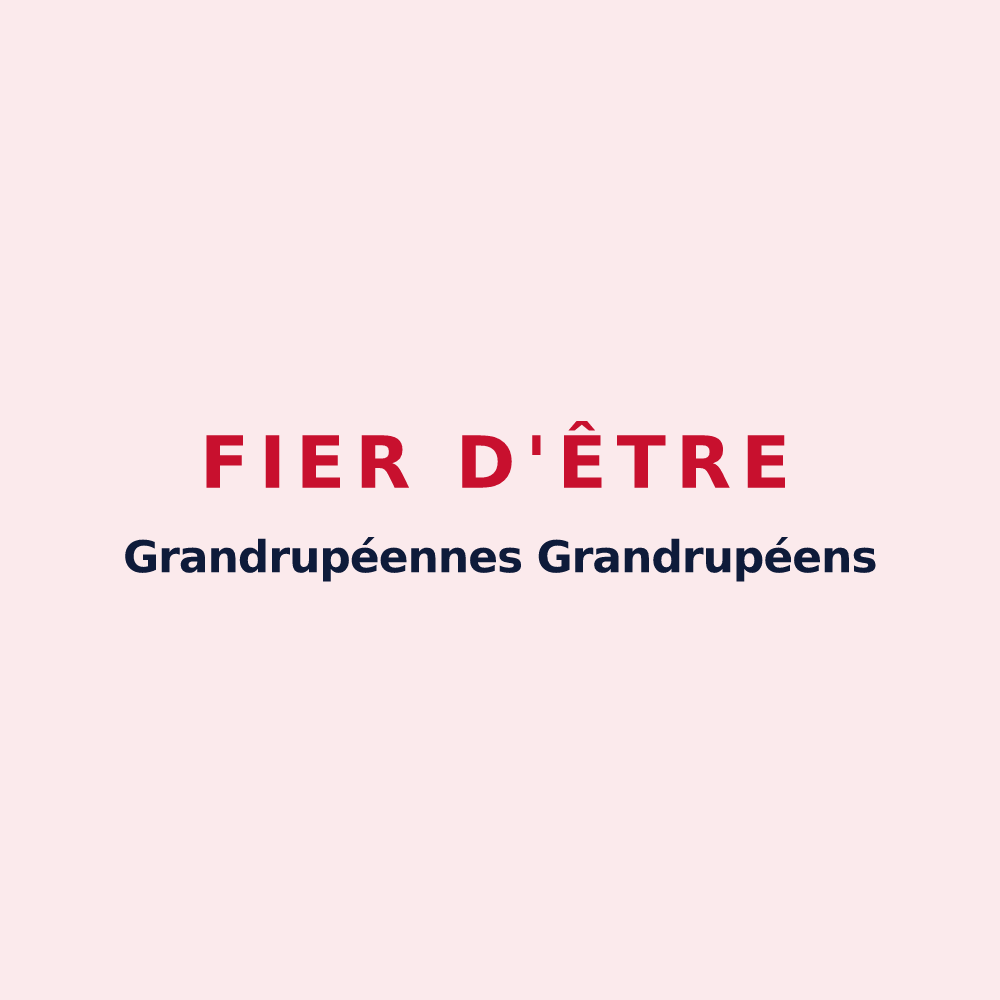 Magnet « Fier d'être Grandrupéennes Grandrupéens » — design pour Grandrupt