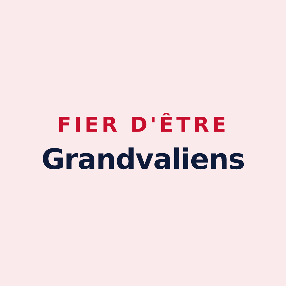 Magnet « Fier d'être Grandvaliens » — design pour Grandvals