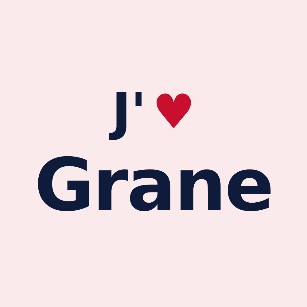 Magnet personnalisé Grane — design J'aime Grane