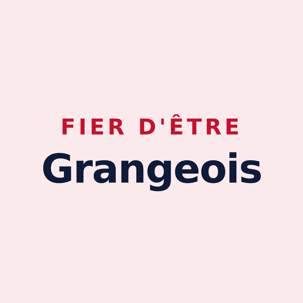 Magnet « Fier d'être Grangeois » — design pour Granges-les-Beaumont
