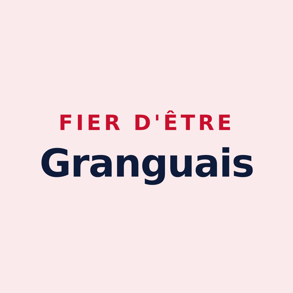 Magnet « Fier d'être Granguais » — design pour Grangues
