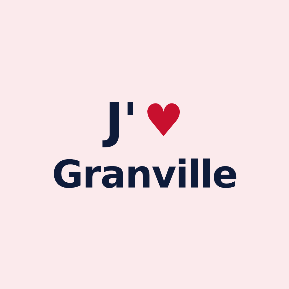 Magnet personnalisé Granville — design J'aime Granville