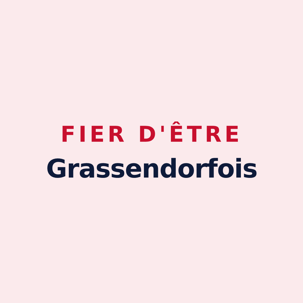 Magnet « Fier d'être Grassendorfois » — design pour Grassendorf
