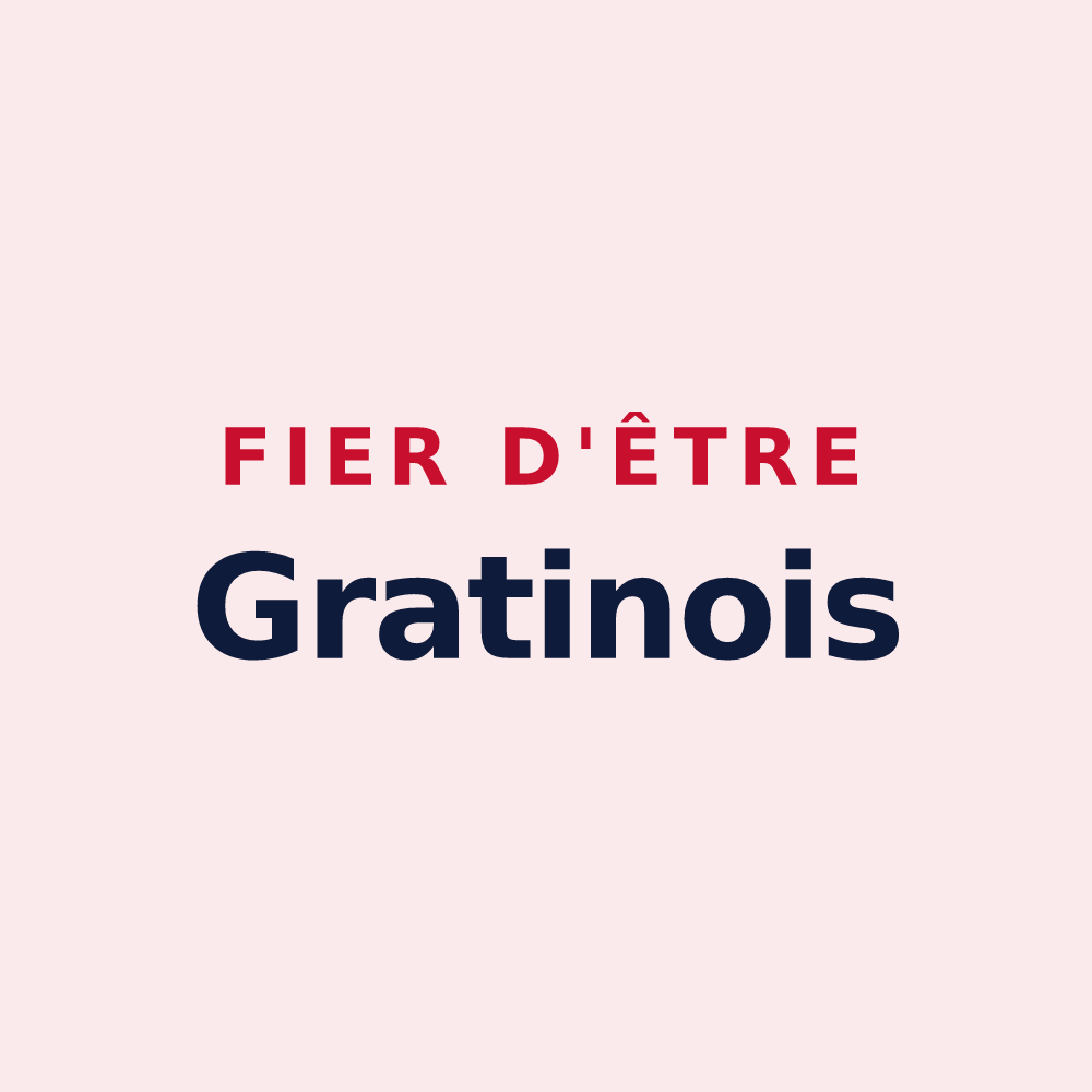 Magnet « Fier d'être Gratinois » — design pour Gratens