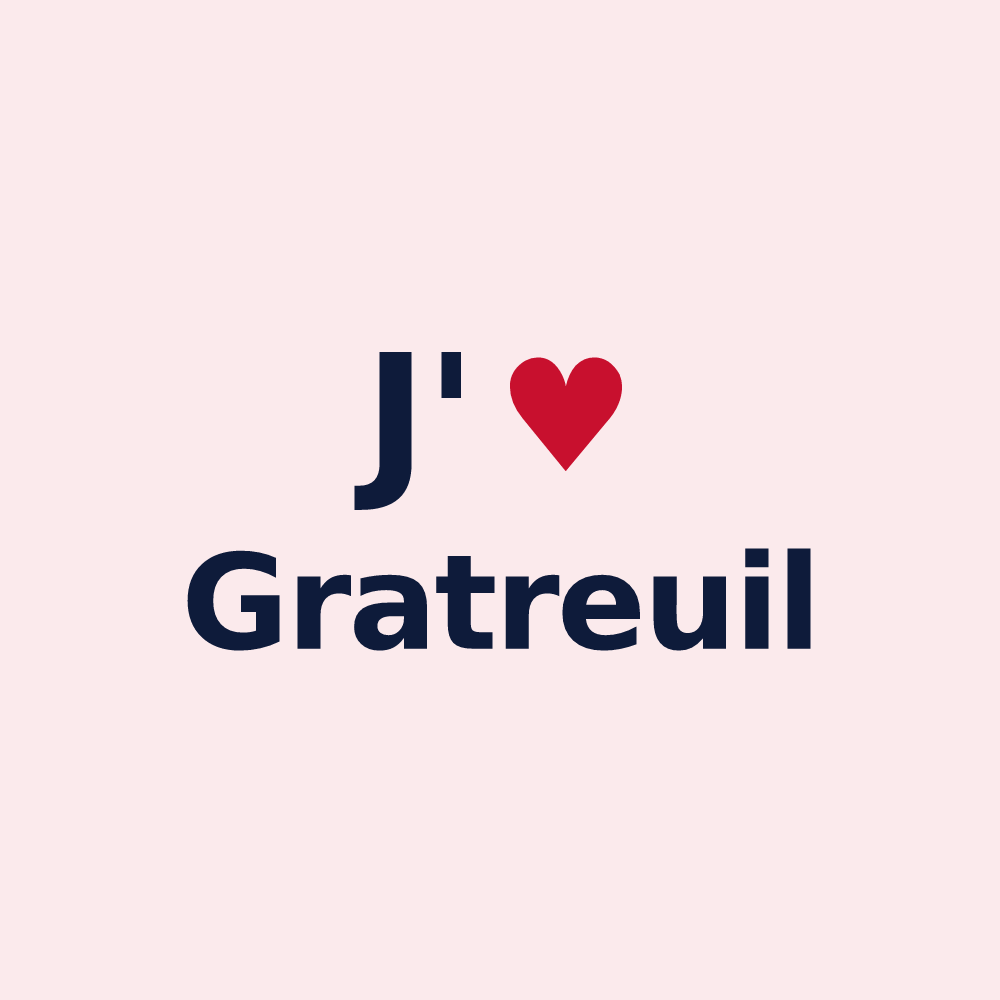 Magnet personnalisé Gratreuil — design J'aime Gratreuil