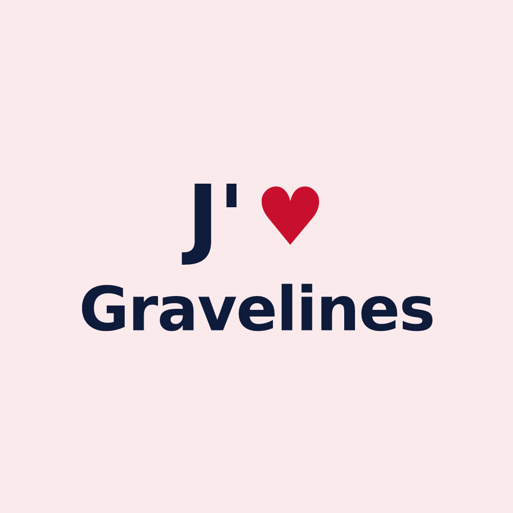 Magnet personnalisé Gravelines — design J'aime Gravelines