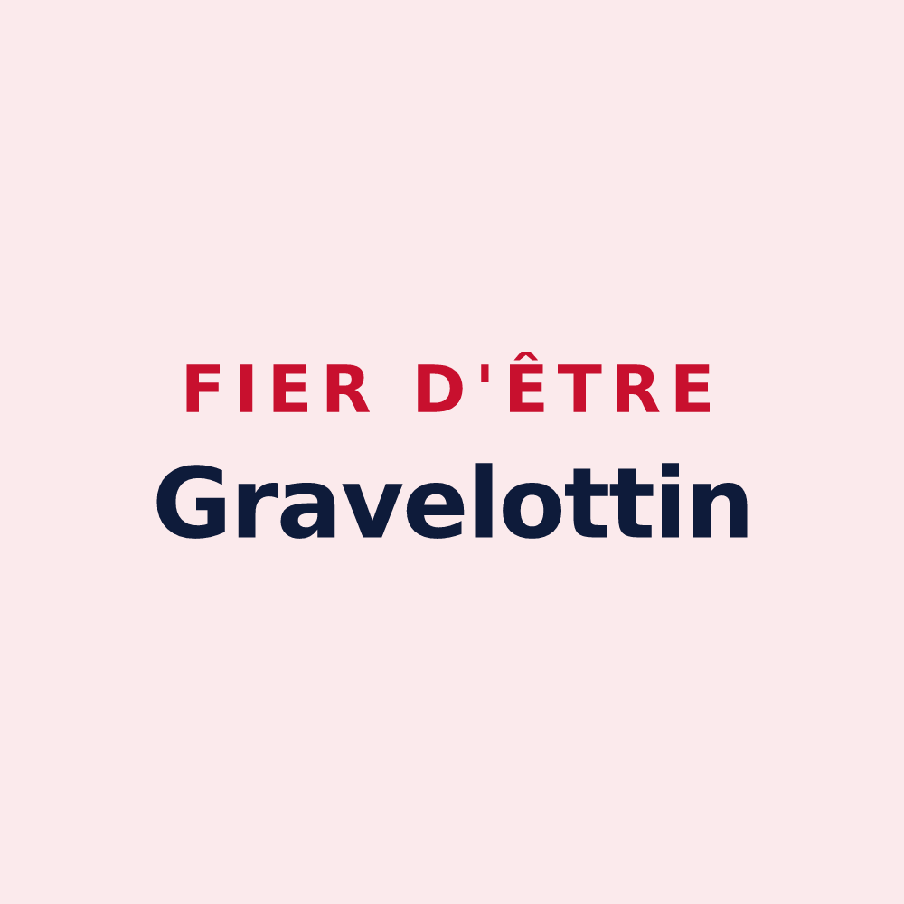 Magnet « Fier d'être Gravelottin » — design pour Gravelotte