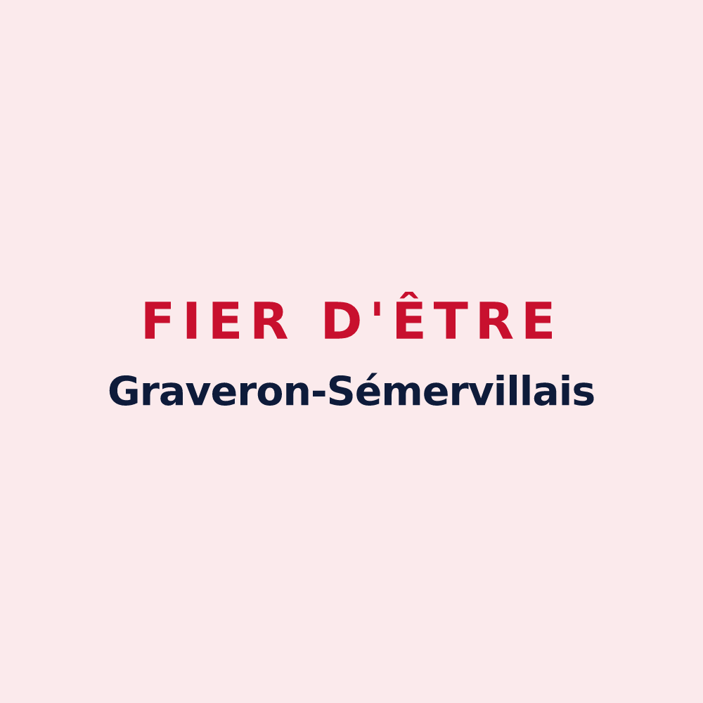 Magnet « Fier d'être Graveron-Sémervillais » — design pour Graveron-Sémerville