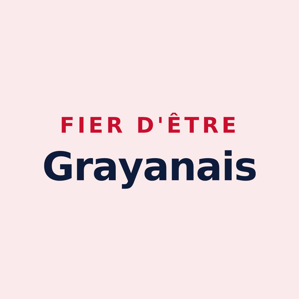 Magnet « Fier d'être Grayanais » — design pour Grayan-et-l'Hôpital