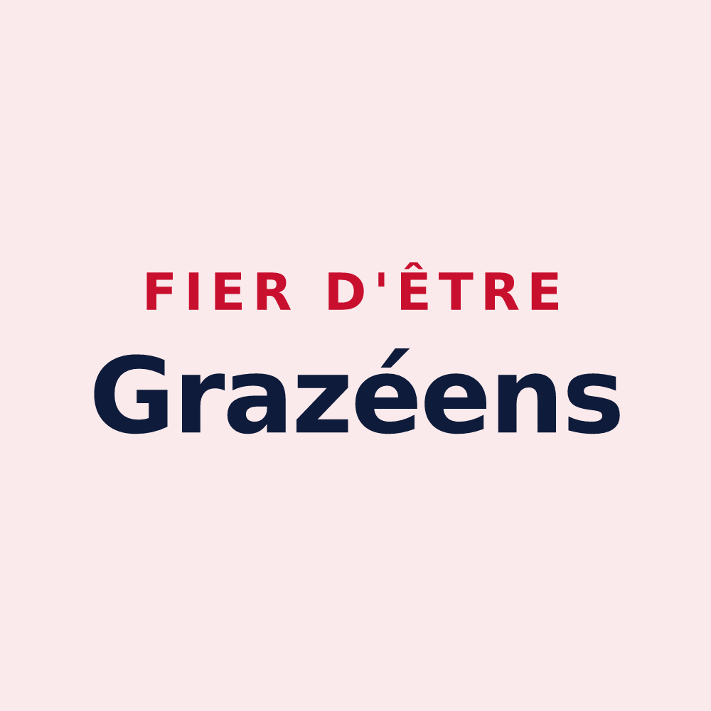 Magnet « Fier d'être Grazéens » — design pour Grazay