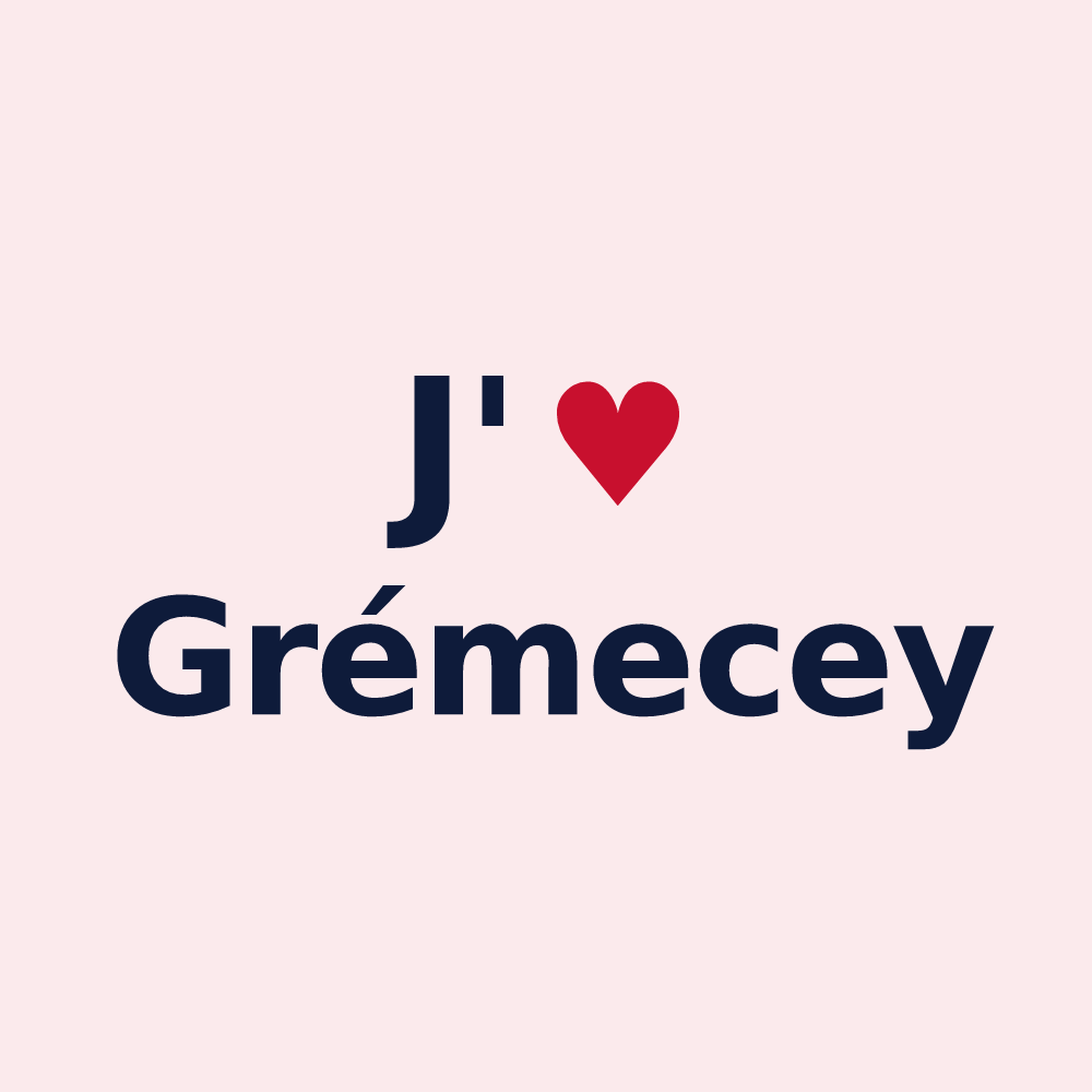 Magnet personnalisé Grémecey — design J'aime Grémecey